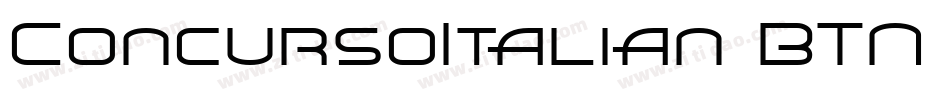 ConcursoItalian BTN Lt字体转换